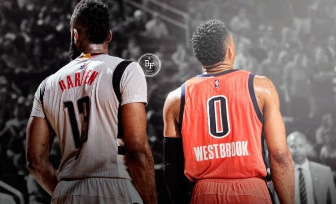 Westbrook và Harden là hai ứng cử viên của MVP năm nay